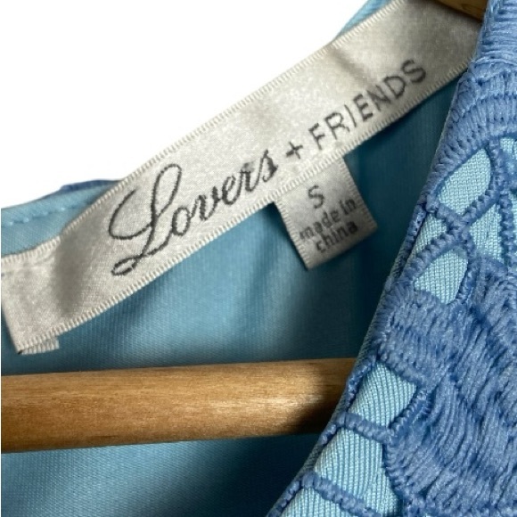 Lovers + Friends Blue Lace Dress - Picture 3 of 6
